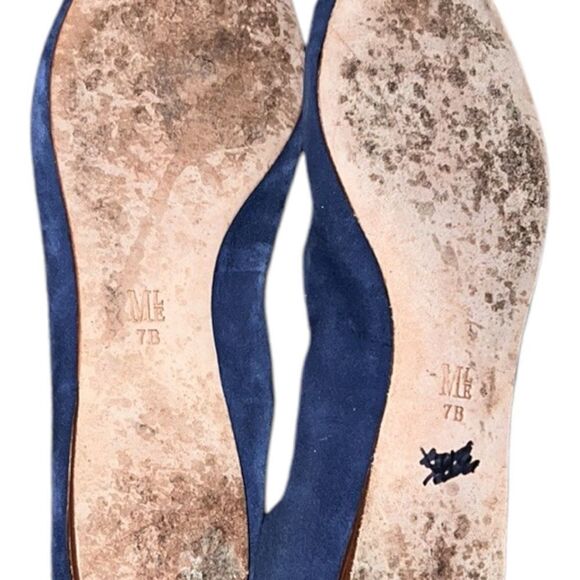 Mia Limited Edition Blue Suede Flat Shoes Size 7 B - Picture 5 of 6